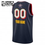 Maillot All-Star 2025 Personnalisable Jordan Navy Swingman - Enfant